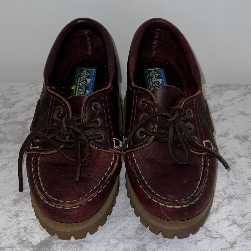 Eastland Dark Brown Leather Women's Moccasins